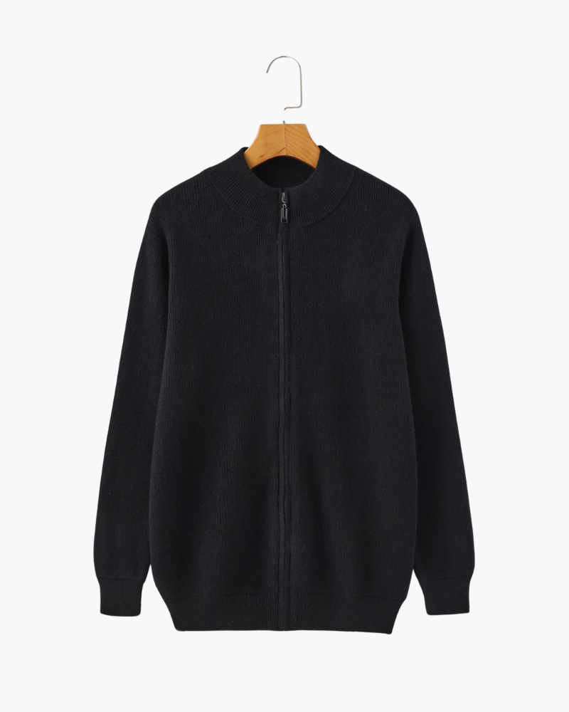 Men’s Cashmere Zip-Up Sweater