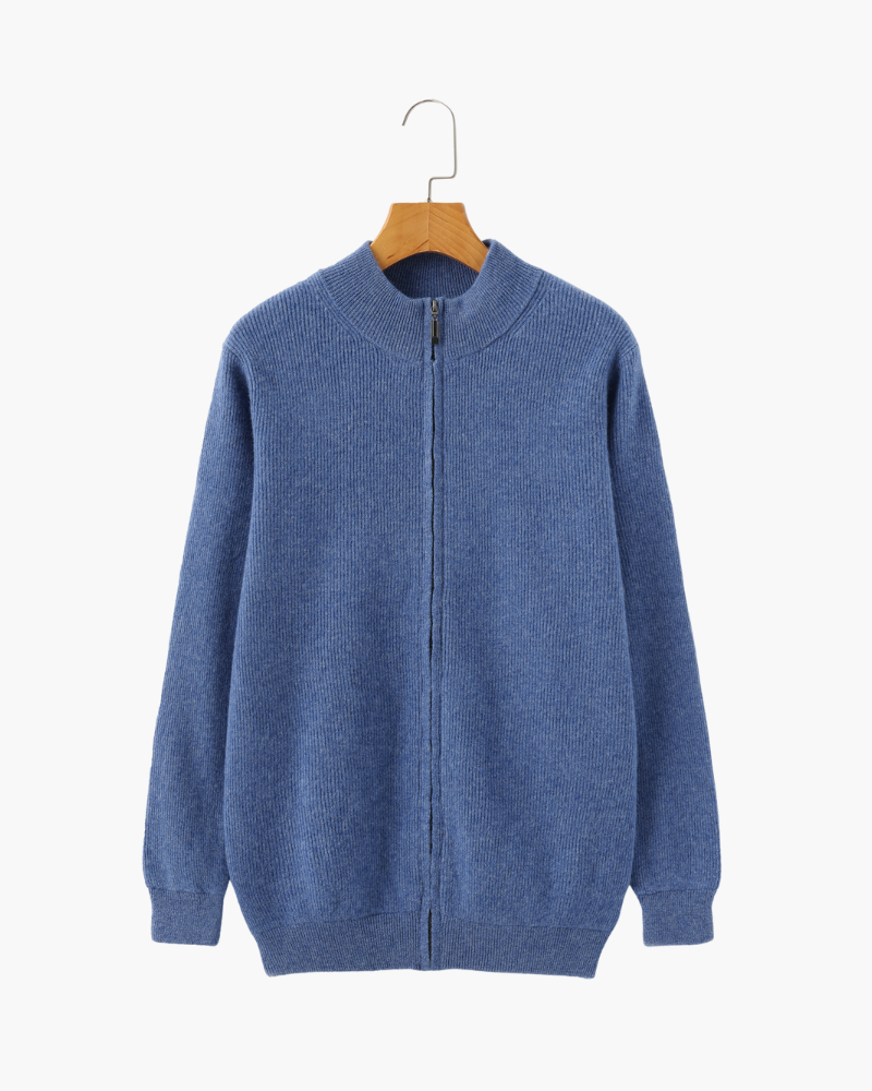 Men’s Cashmere Zip-Up Sweater