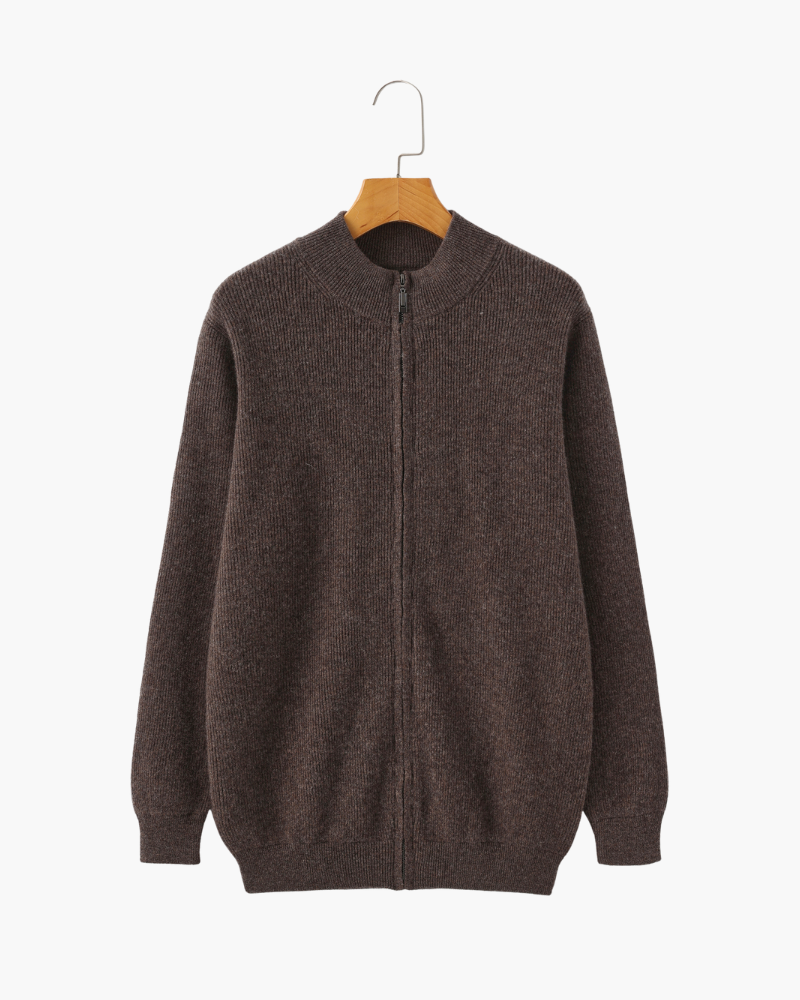 Men’s Cashmere Zip-Up Sweater