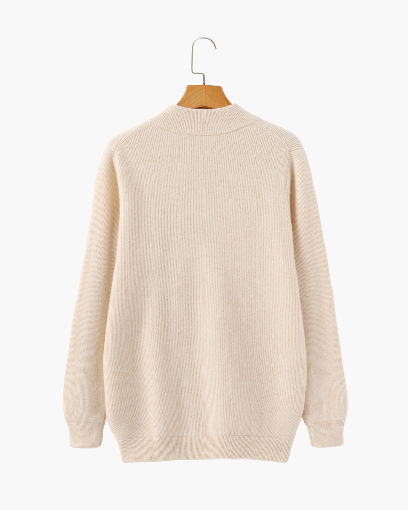 Men’s Cashmere Zip-Up Sweater