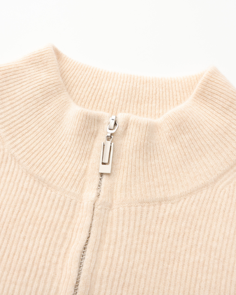 Men’s Cashmere Zip-Up Sweater