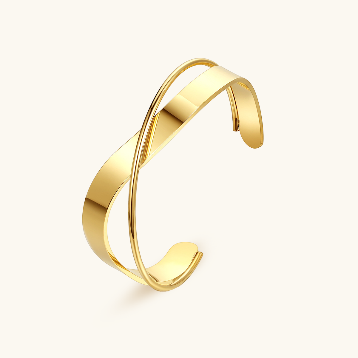 Intertwine Bangle Bracelet - Gold