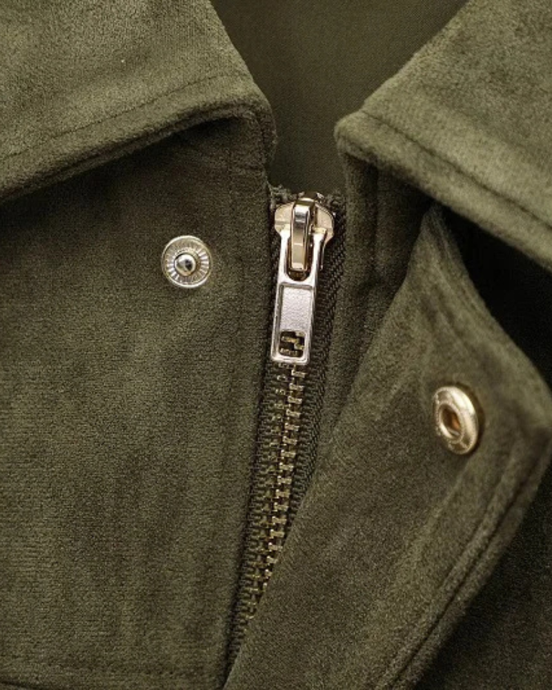 Women’s Suede-Style Bomber Jacket