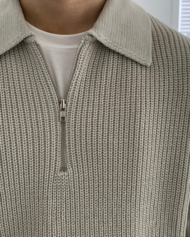 Essential Zip-Up Sweater
