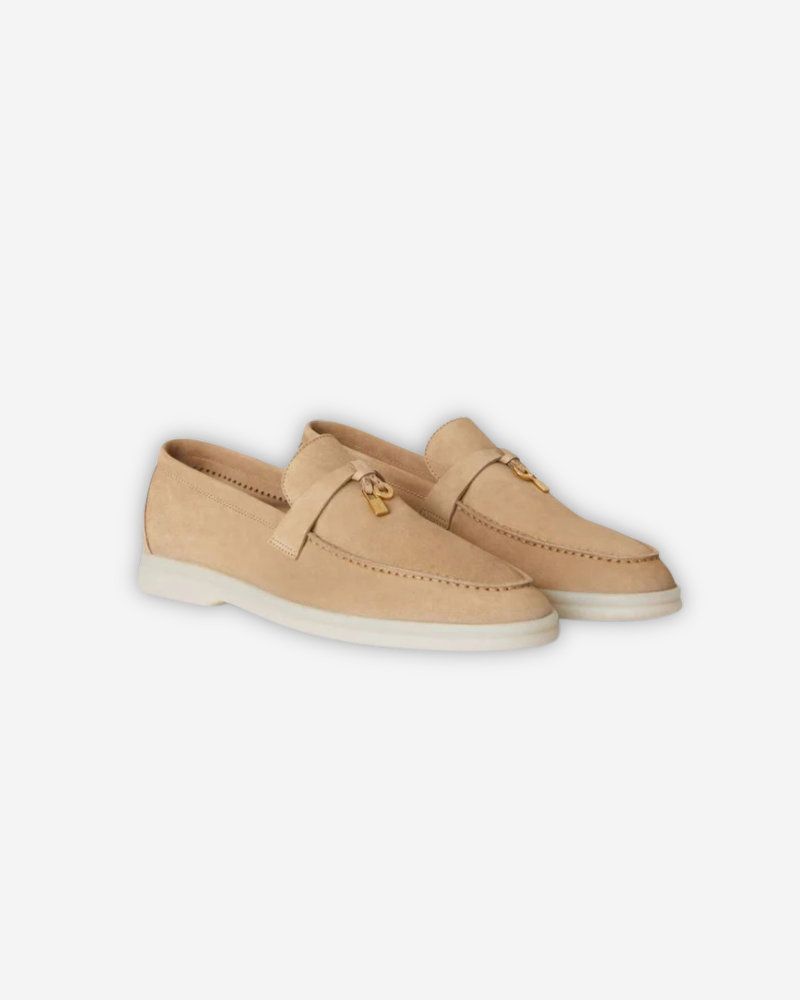 Women’s Suede Loafers – Khaki