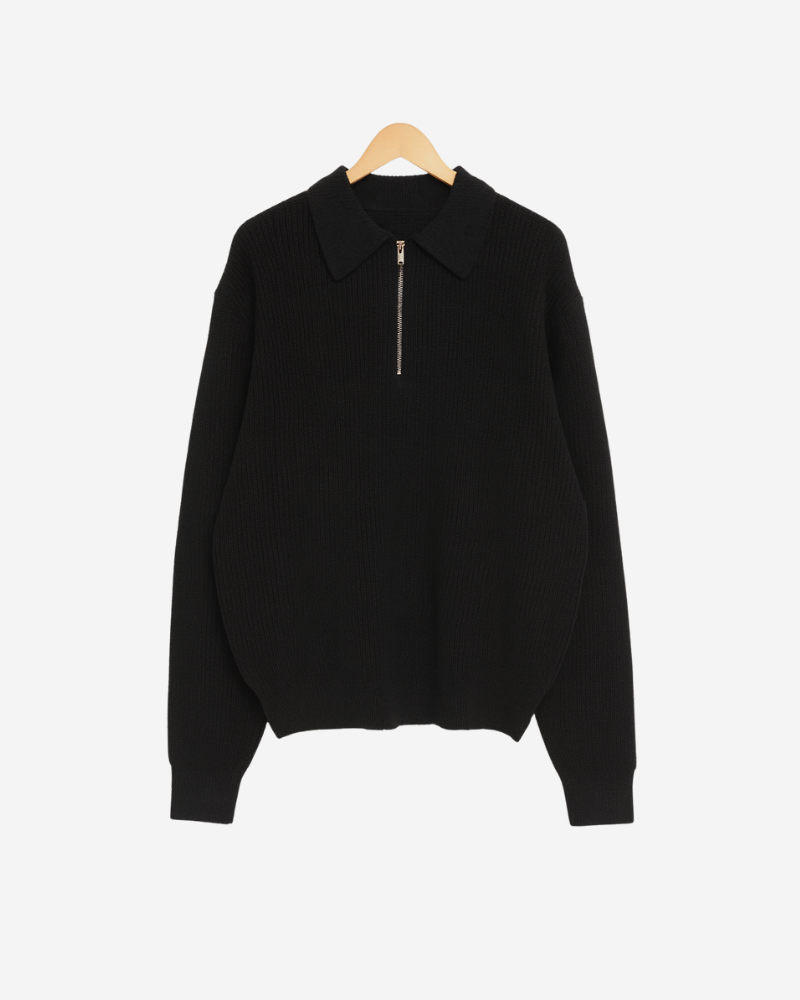 Essential Zip-Up Sweater