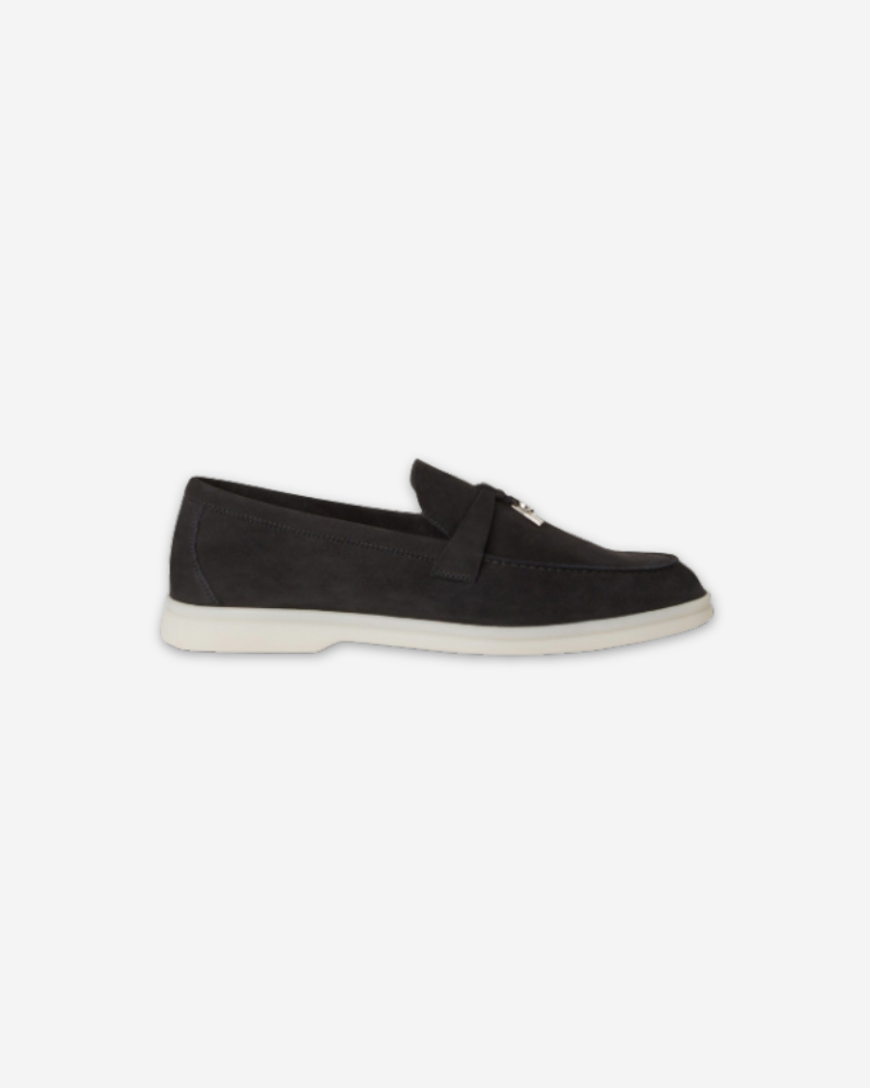 Women’s Suede Loafers – Black