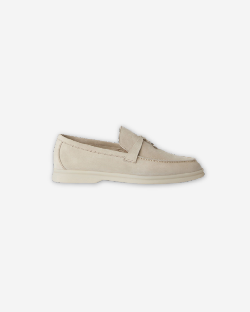 Women’s Suede Loafers – Beige