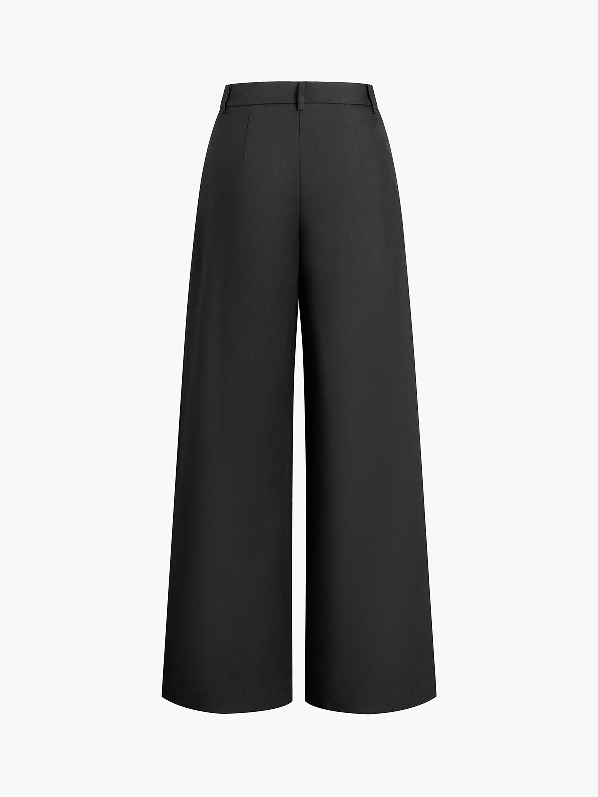 Solid Wide Leg Pants