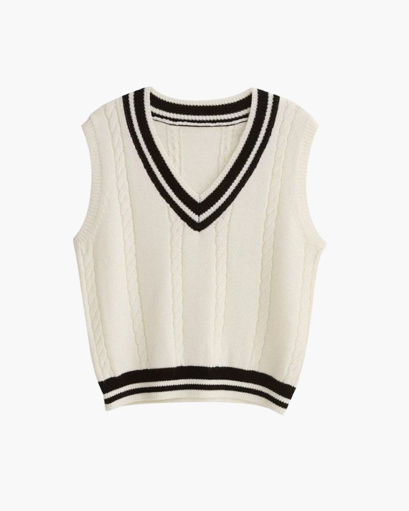 Sleeveless Knit Pullover