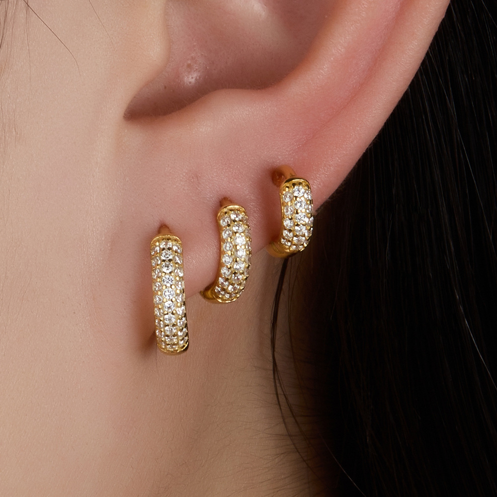 Amy Chunky Paved Earrings