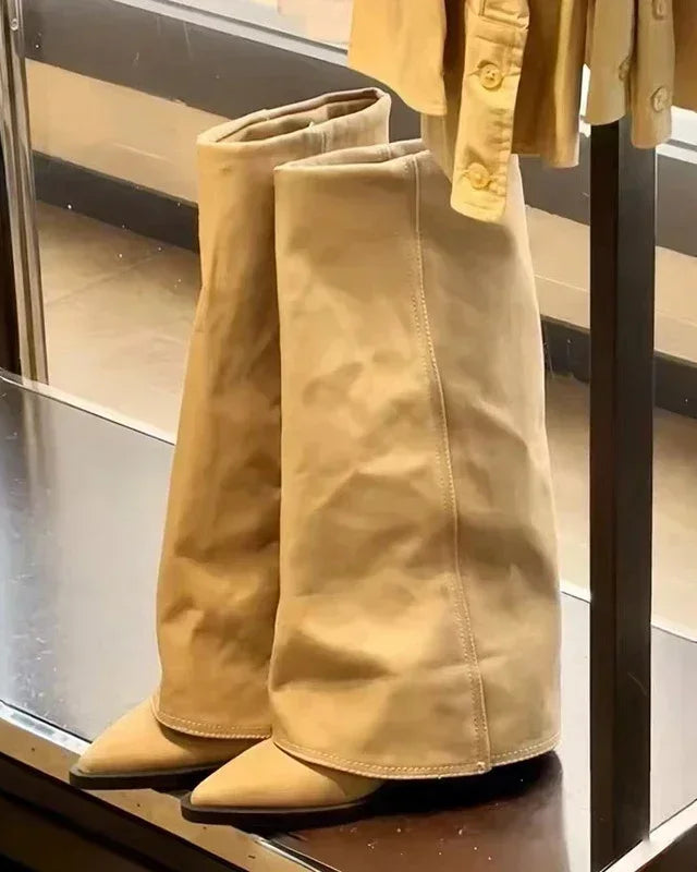 Knee-High Chic Boots With Heel