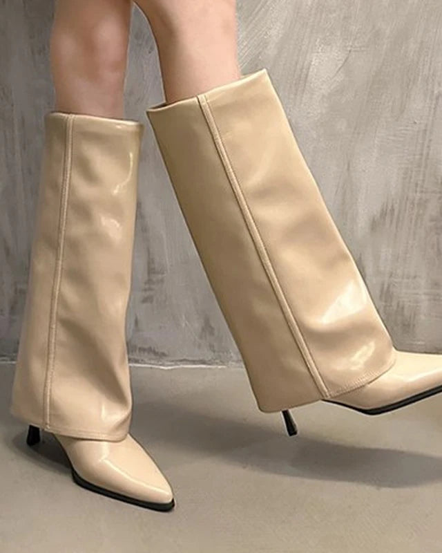 Knee-High Chic Boots With Heel