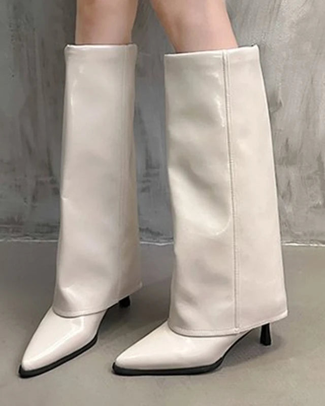 Knee-High Chic Boots With Heel